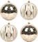 Extra Large Hanging Shatterproof Tree Ball Clear Christmas Ball Ornaments Decorative Mercury Ball with Tree Ornaments Hooks for Xmas Holiday Wedding Decoration (Champagne,4inch/4Pcs)